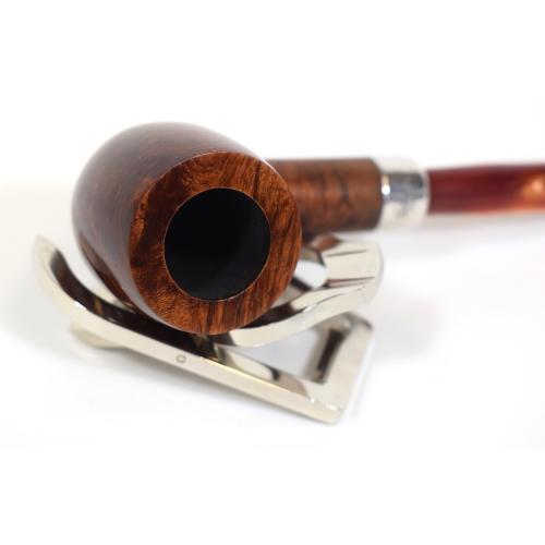 Peterson Orange Army 106 Silver Mounted Bent Fishtail Pipe (PE471) - End of Line
